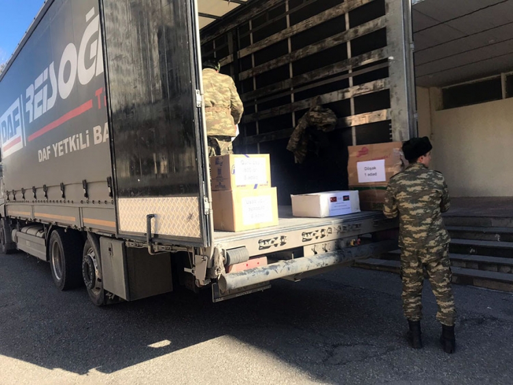 Azərbaycan hərbçiləri tərəfindən Türkiyəyə növbəti yardım –