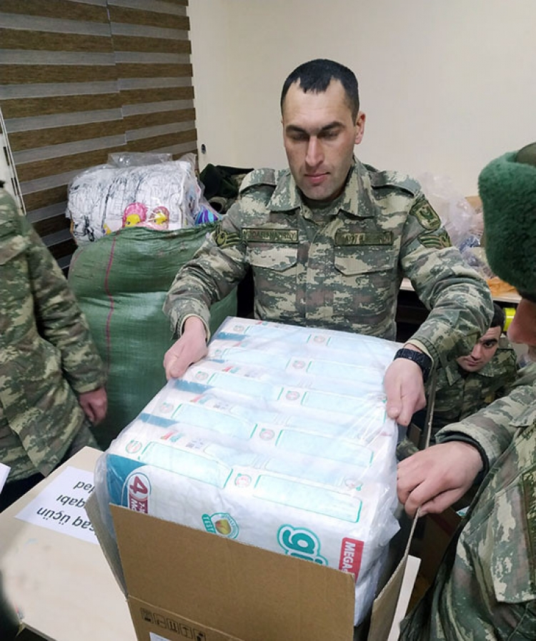 Azərbaycan hərbçiləri tərəfindən Türkiyəyə növbəti yardım –